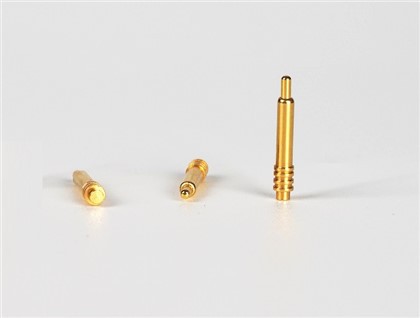 Pin Pogo Nodwydd Syth Plated Aur