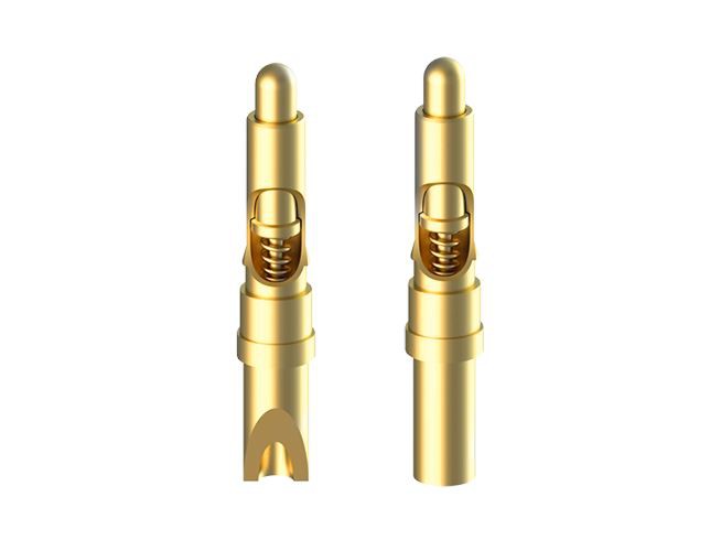 Cwpan solder Pogo Pin Plated Gold Connector