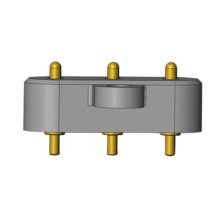Trwy Hole Pogo Pin Cylchlythyr Conctors
