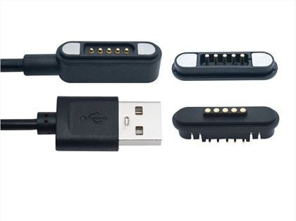 Cysylltydd Codi Tâl Pin Pogo Magnetig 5Pin