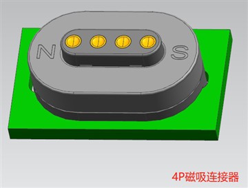 4Pin Codi Tâl Pogo Pin Connector