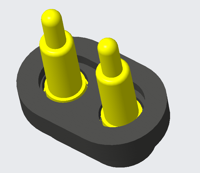 Cysylltydd Pin Pogo Gwryw a Benyw dal dwr